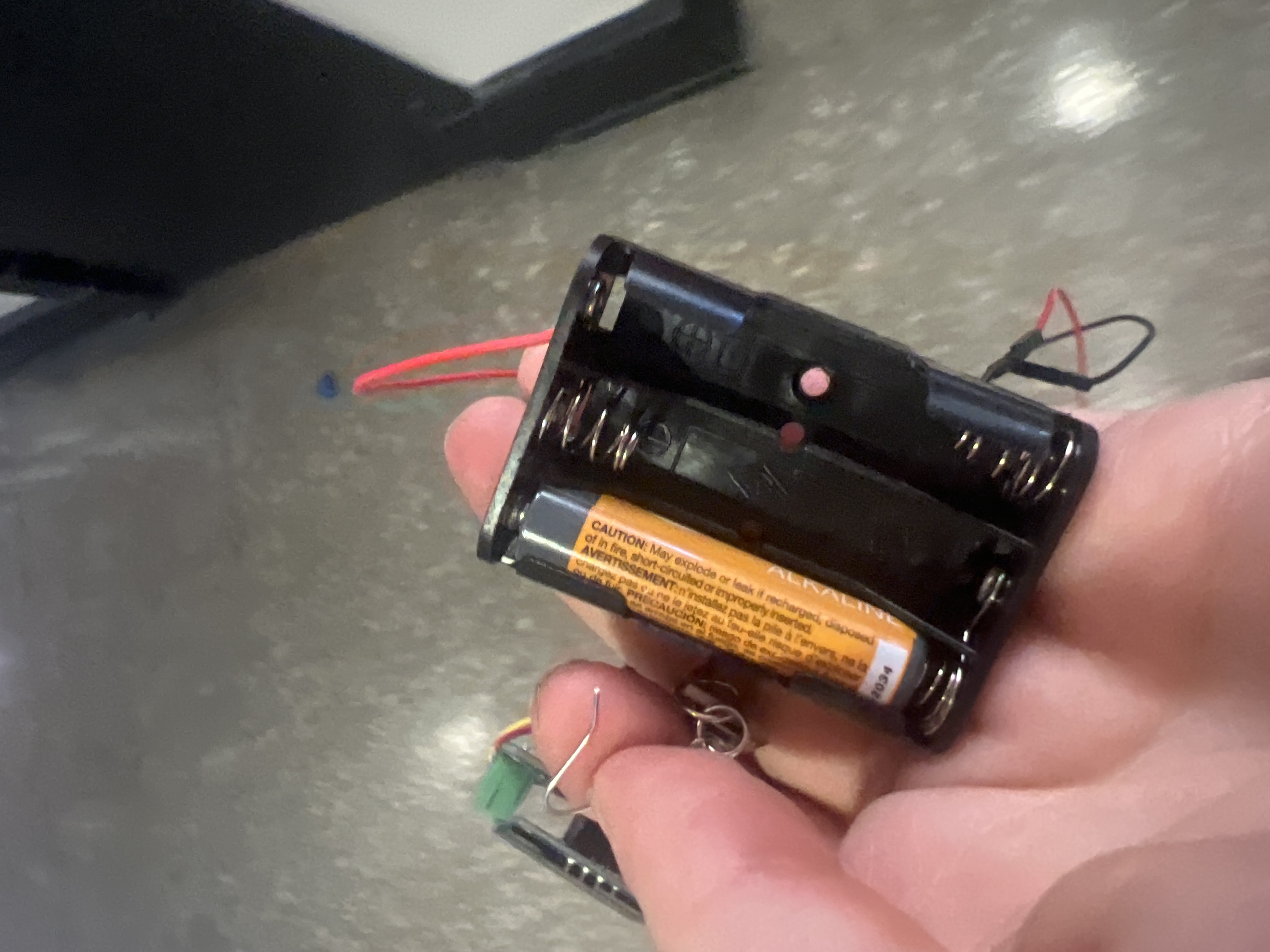 Broken battery pack